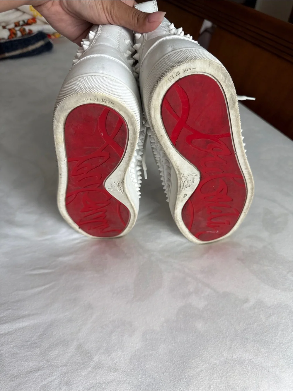 Christian Louboutin bold white